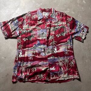 Men's Red Hawaiian Shirt